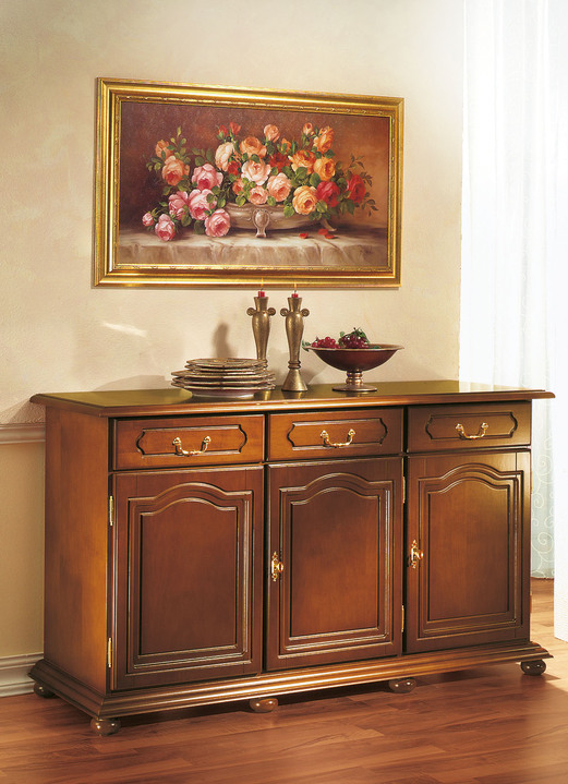 Möbel - Kommode mit Echtholzfurnier, in Farbe KIRSCHBAUM, in Ausführung Kommode, 1-türig Ansicht 3