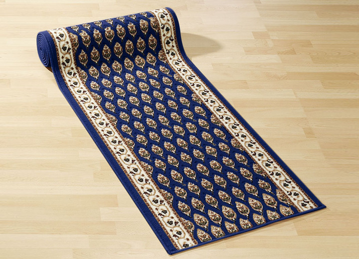 Teppiche - Läufer in Wunschlänge, in Größe 101 (Läufer 60 cm breit) bis 104 (Läufer 70 cm breit), in Farbe BLAU Ansicht 1