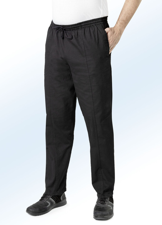 Jeans - Schlupfjeans mit Gummibund und Kordelzug in 4 Farben, in Größe 024 bis 110, in Farbe HELLBLAU Ansicht 4