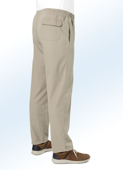 Jeans - Schlupfjeans mit Gummibund und Kordelzug in 4 Farben, in Größe 024 bis 110, in Farbe HELLBLAU Ansicht 7