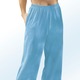 Freizeithosen - Frottier-Hose in Capriform – Farbe TÜRKIS Freizeithosen - Frottier-Hose in Capriform, in Größe 038 bis 056, in Farbe TÜRKIS