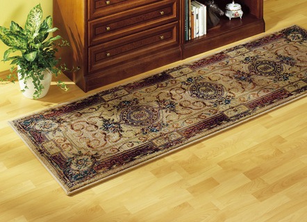 Teppiche - Brücken, Galerie und Teppiche in hochwertiger Qualität, in Größe 005 (Brücke, 40x 60 cm) bis 325 (Bettumrandung, 3-teilig), in Farbe BEIGE – Farbe BEIGE – Ansicht 