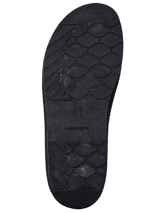 Sandalen & Pantoletten - Pantolette aus Rindleder, in Größe 040 bis 047, in Farbe MARINE Ansicht 4