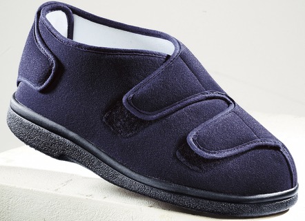 Slipper & Schnürschuhe - Spezialschuh SaniSoft D – Farbe MARINE – Ansicht  Slipper & Schnürschuhe - Spezialschuh SaniSoft D, in Größe 038 bis 046, in Farbe MARINE – Farbe MARINE – Ansicht