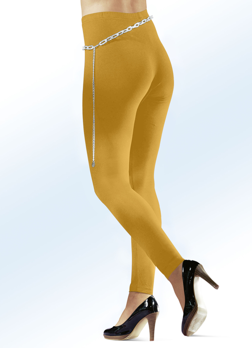 Leggings - Tragangenehme Leggings in 17 Farben, in Größe 034 bis 054, in Farbe TÜRKIS Ansicht 9