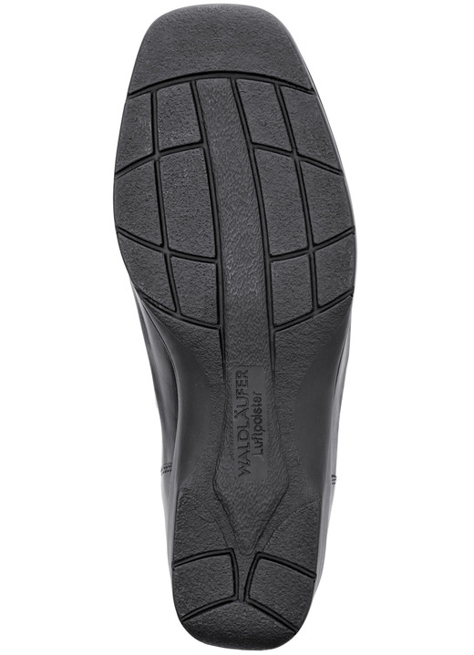 - Waldläufer Slipper aus krokogeprägtem Leder, in Größe 4 1/2 bis 9, in Farbe SCHWARZ Ansicht 3