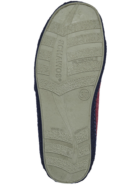 Hausschuhe - Atmungsaktive Damen-Hausschuhe, mit Klettverschluss, in Größe 037 bis 043, in Farbe MARINE Ansicht 4