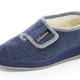 Hausschuhe - Atmungsaktive Damen-Hausschuhe, mit Klettverschluss, in Größe 037 bis 043, in Farbe MARINE – Farbe MARINE – Ansicht 1