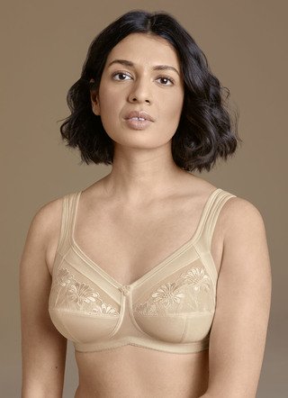 Soft-BH - Anita Entlastungs-BH, in Größe 075 bis 115, in Cup F, in Farbe BLAUGRAU – Farbe SAND – Ansicht 