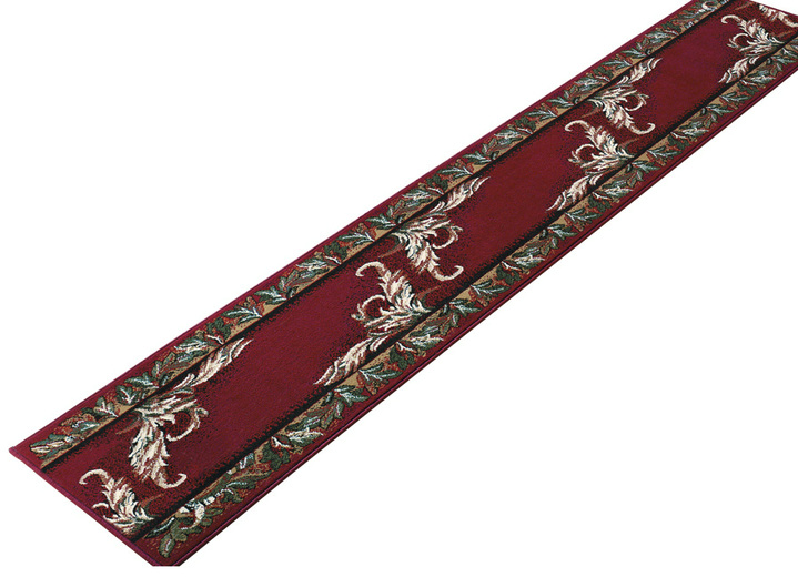 Teppiche - Klassischer Läufer in Wunschlänge, in Größe 101 (Läufer, 60 cm breit) bis 106 (Läufer, 100 cm breit), in Farbe ROT Ansicht 1