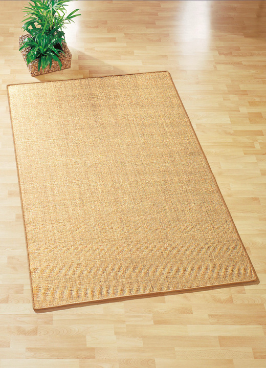 Teppiche - Brücken und Teppiche aus Sisal – die reine Natur Ansicht 3 Teppiche - Brücken und Teppiche aus Sisal – die reine Natur, in Größe 113 (Brücke, 65x140 cm) bis 313 (Teppich, ø 250 cm), in Farbe BLAU Ansicht 3