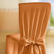 Sessel- & Sofaüberwürfe - Elegante Stuhlhusse mit Bindebändern – Farbe TERRA Sessel- & Sofaüberwürfe - Elegante Stuhlhusse mit Bindebändern, in Größe 106 (Stuhlhusse) bis 112 (Stuhlhusse, 2er-Set), in Farbe SILBER