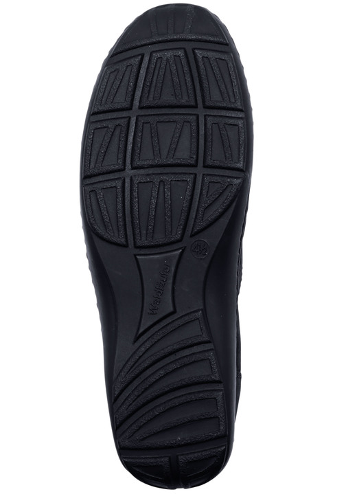 Slipper & Schnürschuhe - Waldläufer, bequeme Damen-Slipper, Weite H, mit herausnehmbarem Fußbett Ansicht 3 Slipper & Schnürschuhe - Waldläufer, bequeme Damen-Slipper, Weite H, mit herausnehmbarem Fußbett, in Größe 4 1/2 bis 8 1/2, in Farbe MARINE Ansicht 3