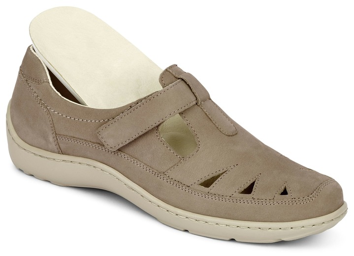 Slipper & Schnürschuhe - Waldläufer, bequeme Damen-Slipper, Weite H, mit herausnehmbarem Fußbett, in Größe 4 1/2 bis 8 1/2, in Farbe MARINE Ansicht 7