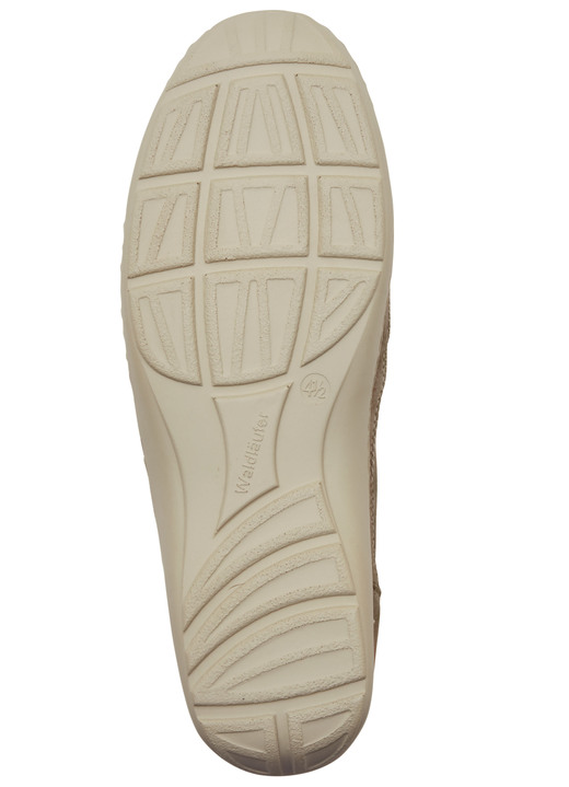 Slipper & Schnürschuhe - Waldläufer, bequeme Damen-Slipper, Weite H, mit herausnehmbarem Fußbett Ansicht 9 Slipper & Schnürschuhe - Waldläufer, bequeme Damen-Slipper, Weite H, mit herausnehmbarem Fußbett, in Größe 4 1/2 bis 8 1/2, in Farbe MARINE Ansicht 9