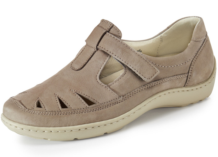 Slipper & Schnürschuhe - Waldläufer, bequeme Damen-Slipper, Weite H, mit herausnehmbarem Fußbett Ansicht 6 Slipper & Schnürschuhe - Waldläufer, bequeme Damen-Slipper, Weite H, mit herausnehmbarem Fußbett, in Größe 4 1/2 bis 8 1/2, in Farbe MARINE Ansicht 6