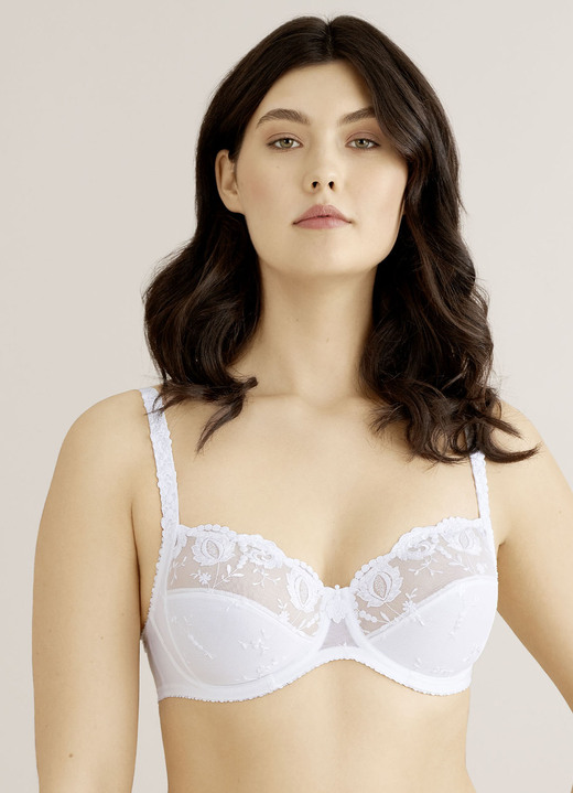 BH mit Spitze - Felina Conturelle-Bügel-BH mit Stickereispitze Ansicht 2 BH mit Spitze - Felina Conturelle-Bügel-BH mit Stickereispitze, in Größe 070 bis 100, in Cup G, in Farbe WEISS Ansicht 2
