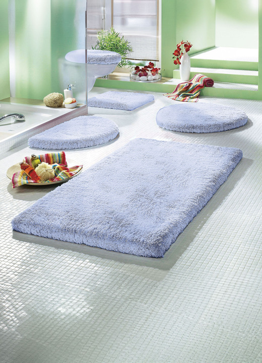 Badgarnituren - Mesana Badgarnitur mit rutschhemmender Rückseite, in Größe 100 (Vorleger halbrund, 50/ 80 cm) bis 112 (Deckelbezug, 47/ 50 cm), in Farbe ZIEGEL Ansicht 5