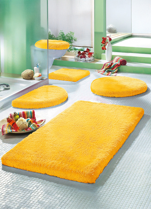 Badgarnituren - Mesana Badgarnitur mit rutschhemmender Rückseite, in Größe 100 (Vorleger halbrund, 50/ 80 cm) bis 112 (Deckelbezug, 47/ 50 cm), in Farbe ZIEGEL Ansicht 10