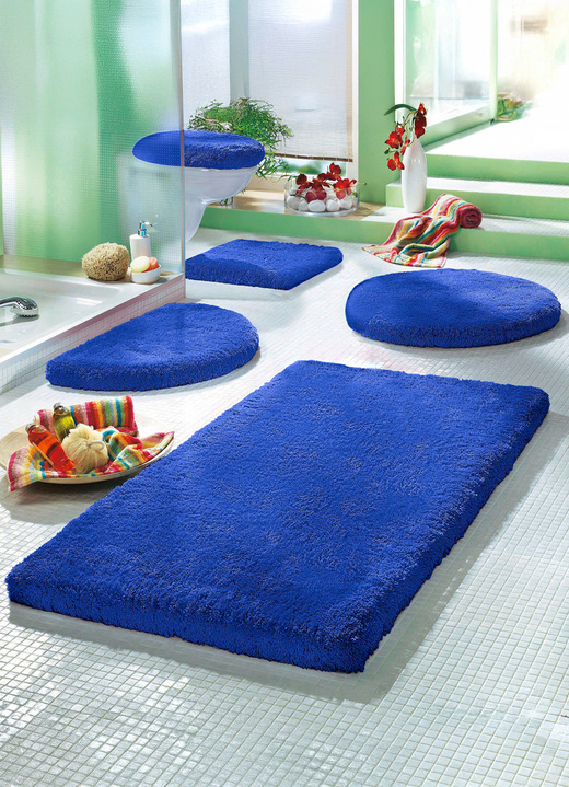 Badgarnituren - Mesana Badgarnitur mit rutschhemmender Rückseite, in Größe 100 (Vorleger halbrund, 50/ 80 cm) bis 112 (Deckelbezug, 47/ 50 cm), in Farbe ZIEGEL Ansicht 18