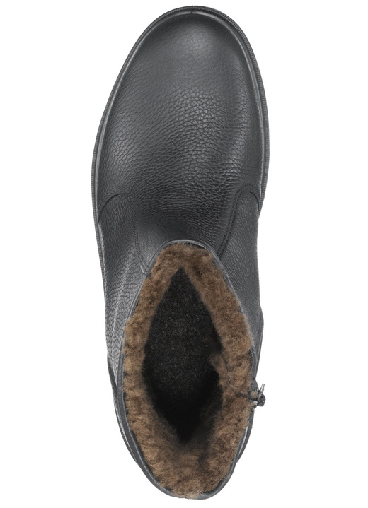 Stiefeletten - GINO GALANTE, gefütterte Herren-Stiefel, Winterschuhe, mit Lammfell, in Größe 040 bis 050, in Farbe SCHWARZ Ansicht 2