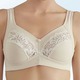 BH mit Spitze - Swegmark of Sweden BH mit Spitzeneinsätzen, in Größe 075 bis 110, in Cup D, in Farbe WEISS – Farbe PUDER – Ansicht 1