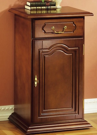 Büromöbel - Roll-Kommode mit Echtholzfurnier, in Farbe NUSSBAUM