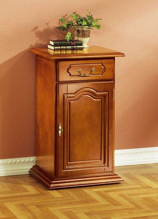 Büromöbel - Roll-Kommode mit Echtholzfurnier, in Farbe NUSSBAUM