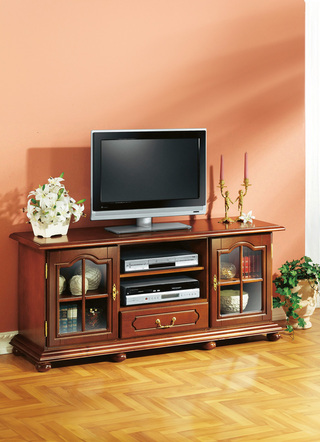 TV- & Hifi-Möbel - TV-Longboard mit Echtholzfurnier, in Farbe KIRSCHBAUM