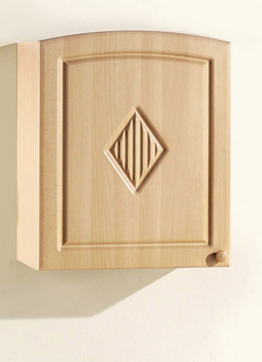 Küchenmöbel - Küchenprogramm mit profilierter Front, in Farbe BUCHE, in Ausführung Hängeschrank für Dunstabzugshaube Ansicht 3