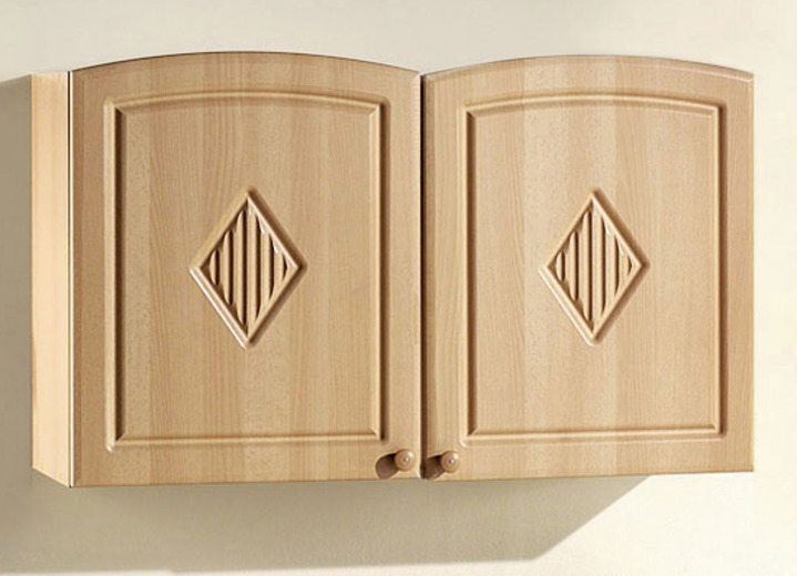 Küchenmöbel - Küchenprogramm mit profilierter Front, in Farbe BUCHE, in Ausführung Hängeschrank für Dunstabzugshaube Ansicht 4