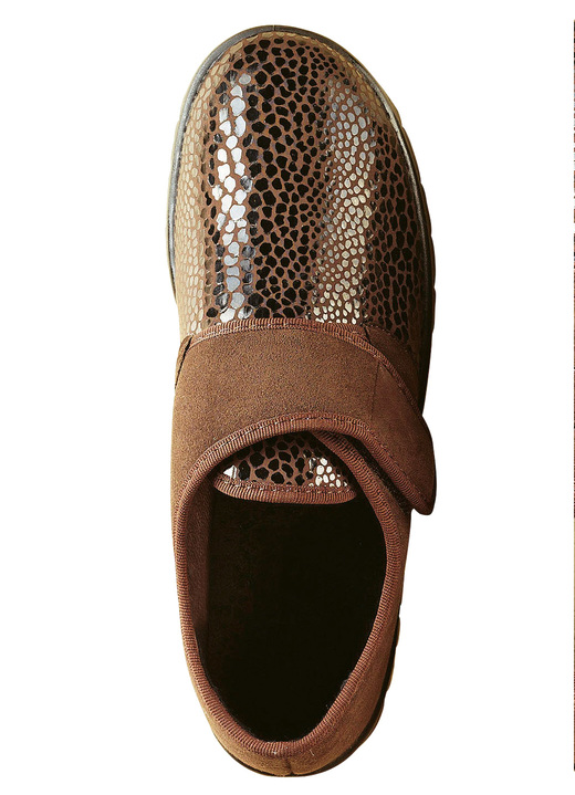 Slipper & Schnürschuhe - Florett Damen Klett-Halbschuh in extraweiter Passform, in Größe 036 bis 042, in Farbe SCHWARZ Ansicht 2