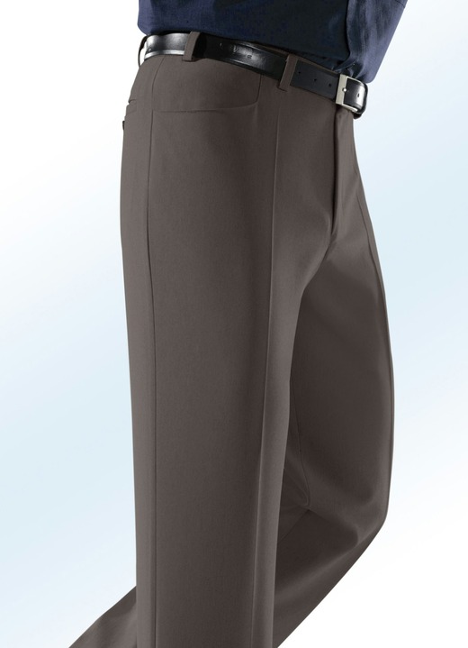 Hosen - „Klaus Modelle“-Hose mit Seitentaschen in 5 Farben Ansicht 3 Hosen - „Klaus Modelle“-Hose mit Seitentaschen in 5 Farben, in Größe 025 bis 060, in Farbe SCHILF MELIERT Ansicht 3