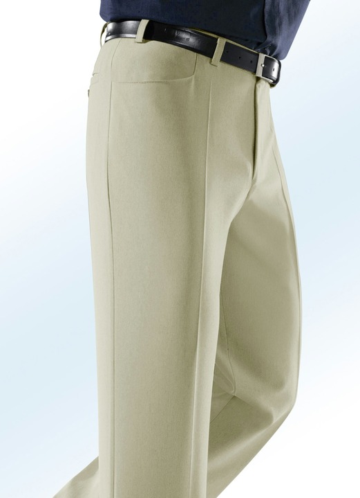 Hosen - „Klaus Modelle“-Hose mit Seitentaschen in 5 Farben Ansicht 8 Hosen - „Klaus Modelle“-Hose mit Seitentaschen in 5 Farben, in Größe 025 bis 060, in Farbe SCHILF MELIERT Ansicht 8