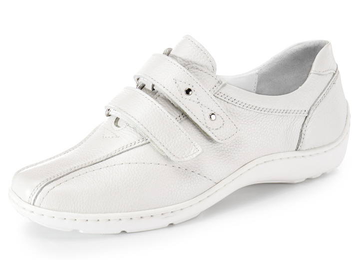 Slipper & Schnürschuhe - Waldläufer, bequeme Damen-Slipper, Weite H, mit herausnehmbarem Fußbett, in Größe 3 1/2 bis 8, in Farbe ALTSILBER Ansicht 7