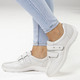 Slipper & Schnürschuhe - Waldläufer, bequeme Damen-Slipper, Weite H, mit herausnehmbarem Fußbett – Farbe NATURWEISS – Ansicht 4 Slipper & Schnürschuhe - Waldläufer, bequeme Damen-Slipper, Weite H, mit herausnehmbarem Fußbett, in Größe 3 1/2 bis 8, in Farbe DUNKELBLAU – Farbe NATURWEISS – Ansicht 4