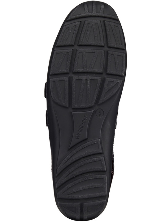 Slipper & Schnürschuhe - Waldläufer, bequeme Damen-Slipper, Weite H, mit herausnehmbarem Fußbett, in Größe 3 1/2 bis 8, in Farbe DUNKELBLAU Ansicht 17