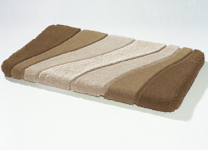 Badgarnituren - Barfußweiche Badgarnitur aus dem Traditionshaus Meusch, in Größe 100 (Vorleger, 55/65 cm) bis 112 (WC-Deckelbezug mit Kordel), in Farbe BLAU Ansicht 6