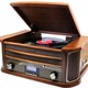 - DAB-Nostalgie-Stereoanlage im Echtholzgehäuse, in Farbe BRAUN – Farbe BRAUN – Ansicht 3