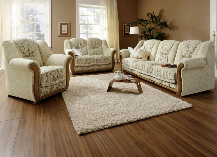 Sessel - Polstermöbel mit Federkernpolsterung, in Farbe BORDEAUX, in Ausführung Sessel Ansicht 2