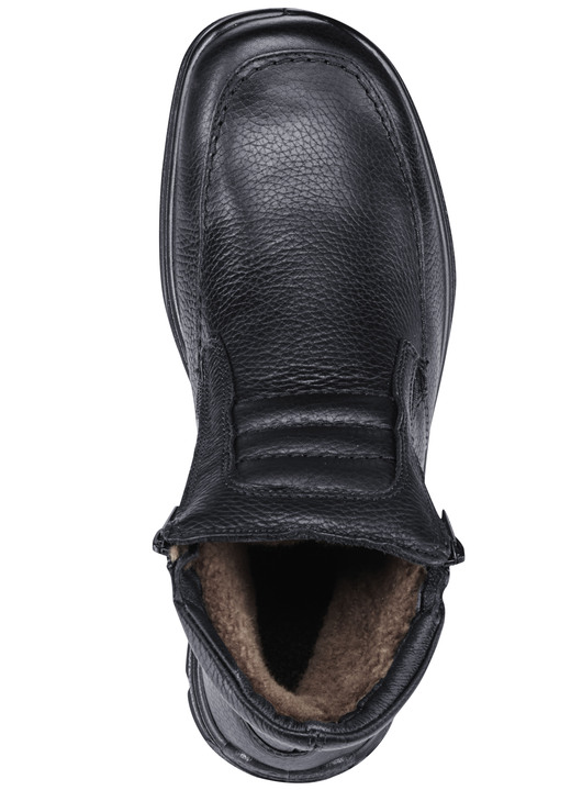 Stiefeletten - GINO GALANTE, gefütterte Herren-Boots, Winterschuhe, mit Lammfell, in Größe 040 bis 050, in Farbe SCHWARZ Ansicht 2