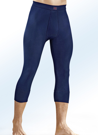 Slips & Unterhosen - Zweierpack Unterhosen, 3/4-lang, aus Feinripp mit Eingriff, bunt, in Größe 005 bis 011, in Farbe 1X MARINE, 1X STEINGRAU – Farbe 1X MARINE, 1X STEINGRAU – Ansicht 