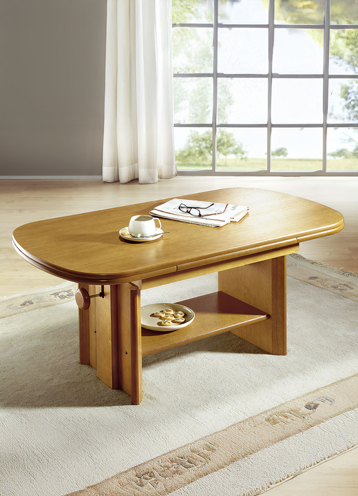 Couchtische - Couchtisch, ausziehbar und höhenverstellbar Couchtische - Couchtisch, ausziehbar und höhenverstellbar, in Farbe EICHE RUSTIKAL