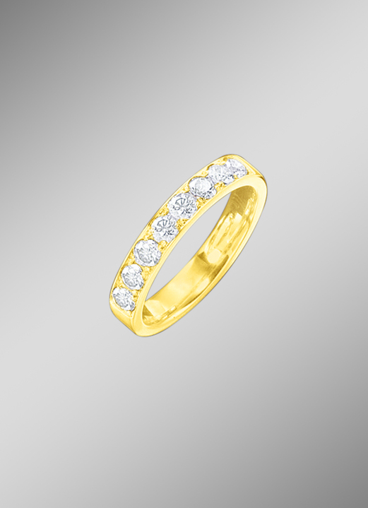 Ringe - Memoire-Ring mit Brillanten, in Größe 160 bis 220, in Farbe  Ansicht 4