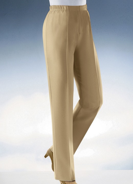 Hosen - Pflegeleichte Hose, in Größe 020 bis 060, in Farbe DUNKELBRAUN Ansicht 2