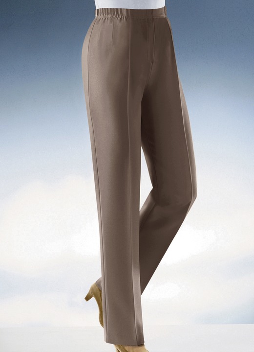 Hosen - Pflegeleichte Hose, in Größe 020 bis 060, in Farbe DUNKELBRAUN Ansicht 4