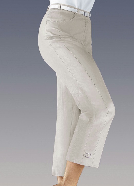 Hosen - Hose in 7/8 Länge, in Größe 018 bis 058, in Farbe WEISS Ansicht 4