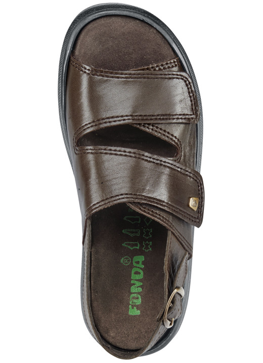 Sandalen & Pantoletten - Bequeme Herren-Sandalen, Weite K, mit herausnehmbarem Fußbett, in Größe 040 bis 047, in Farbe CHIANTI Ansicht 3