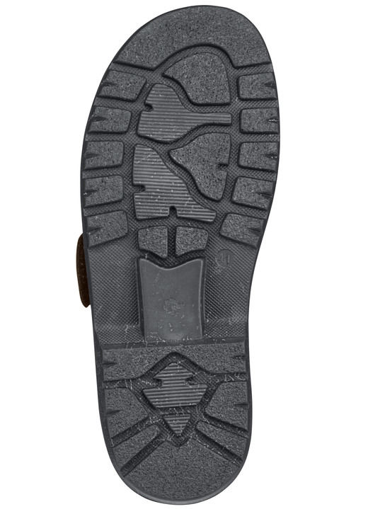 Sandalen & Pantoletten - Bequeme Herren-Sandalen, Weite K, mit herausnehmbarem Fußbett, in Größe 040 bis 047, in Farbe CHIANTI Ansicht 4