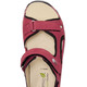 Sandaletten & Pantoletten - Waldläufer, sportliche Damen-Sandalen, Weite H, mit herausnehmbarem Fußbett – Farbe GRANATROT-SCHWARZ – Ansicht 2 Sandaletten & Pantoletten - Waldläufer, sportliche Damen-Sandalen, Weite H, mit herausnehmbarem Fußbett, in Größe 3 1/2 bis 8, in Farbe MARINE-BEIGE – Farbe GRANATROT-SCHWARZ – Ansicht 2